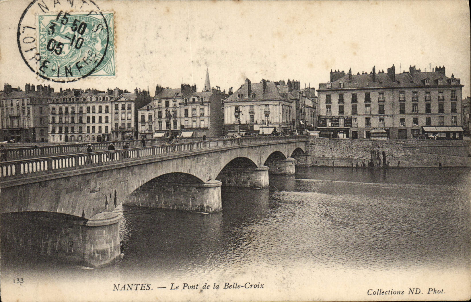 CPA Nantes Le Pont De La Belle Croix