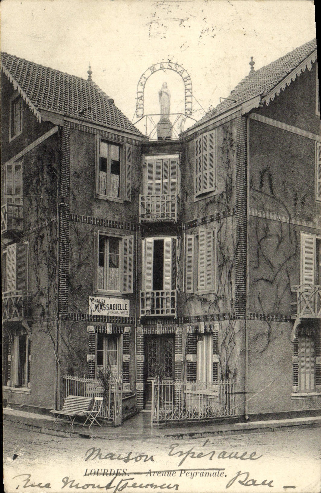 CPA Lourdes Avenue Peyramale