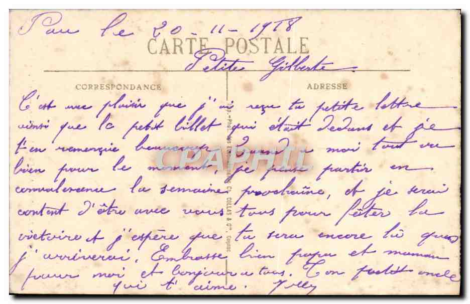 CPA Luz Saint Sauveur Le Pont Napoleon — Verso