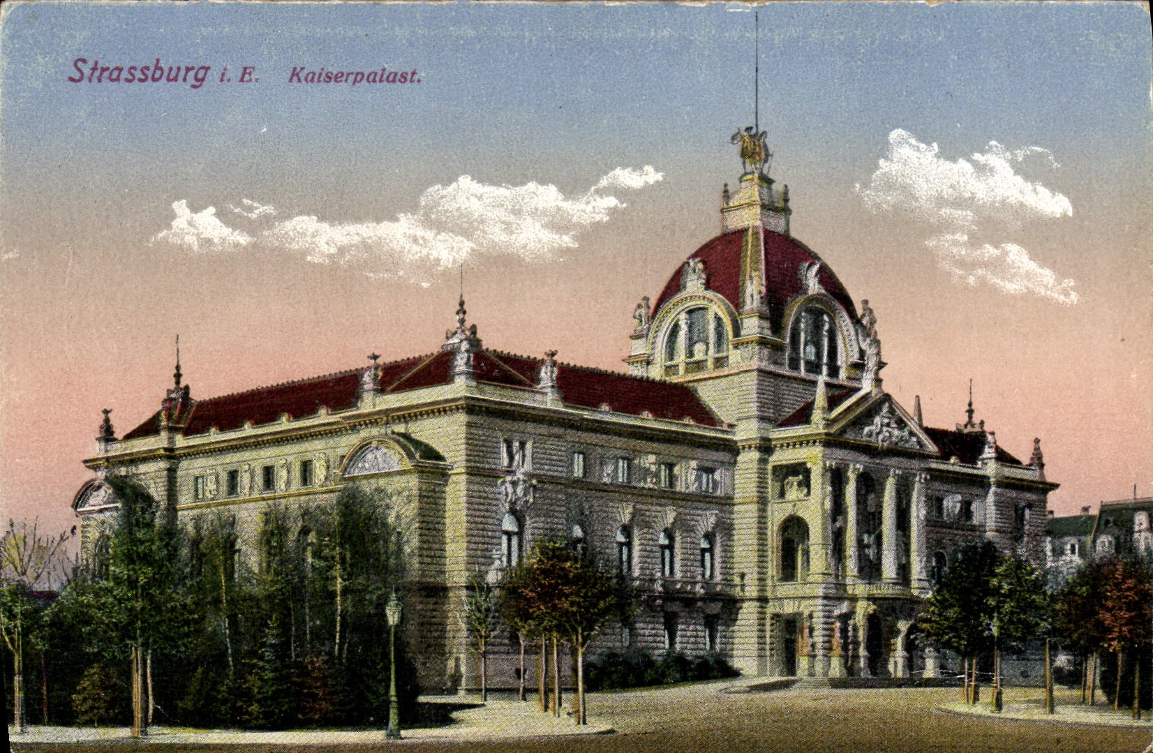 CPA Strassburg I E Kaiserpaiast
