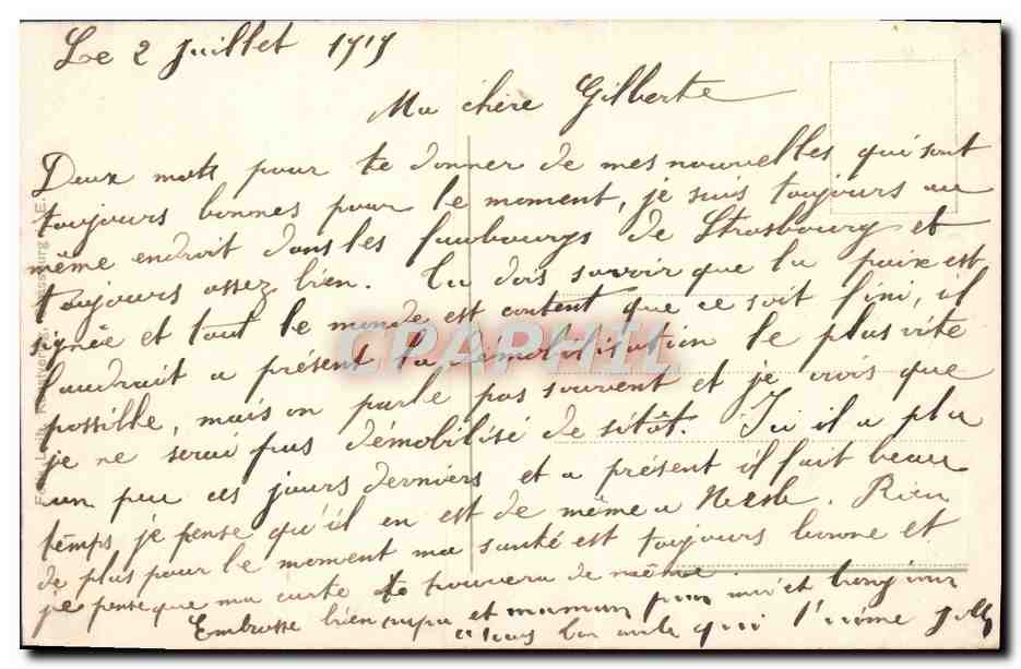 CPA Strassburg Blid Vom Braniplatz Strasbourg Vue Prise De La Place Brant Tramway — Verso