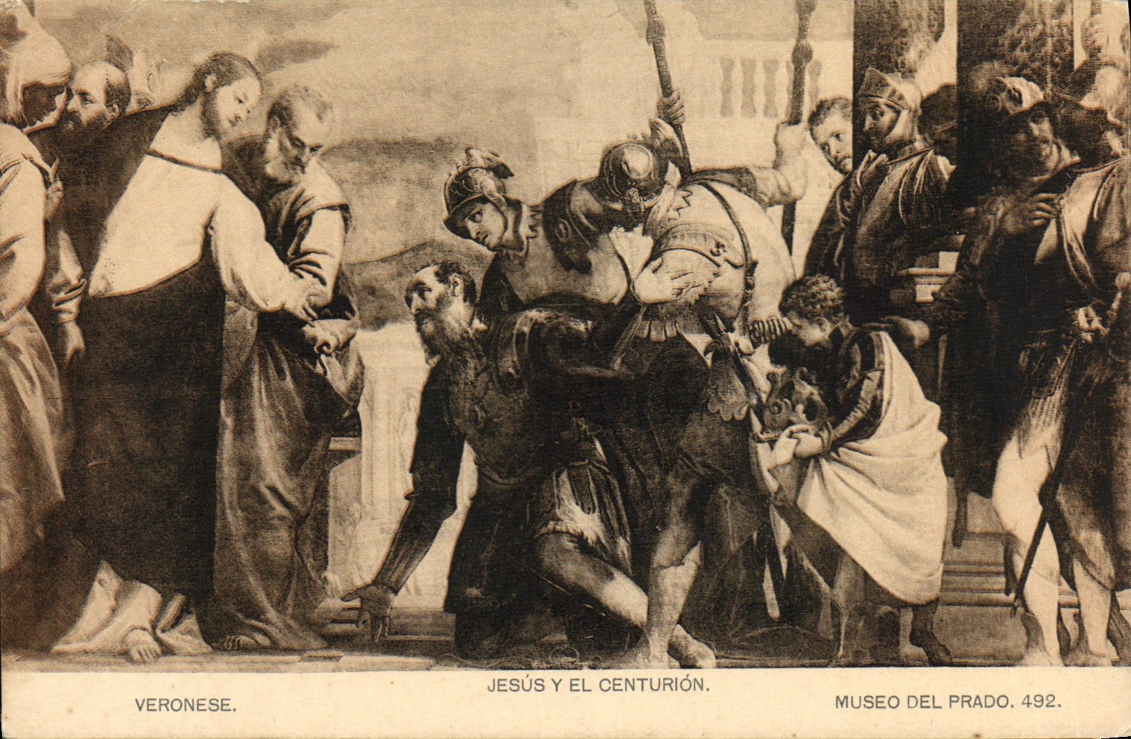 CPA Veronese Jesus Y El Centurion Museo Dek Prado