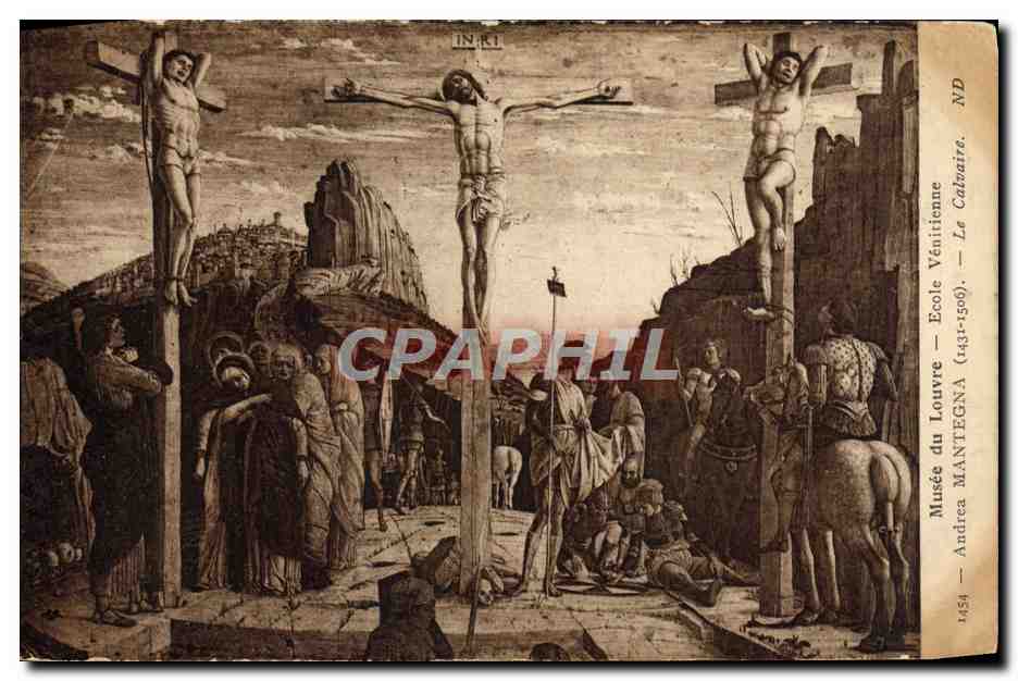 CPA Musee Du Louvre Ecole Venitienne Andrea Mantegna Le Calvaire