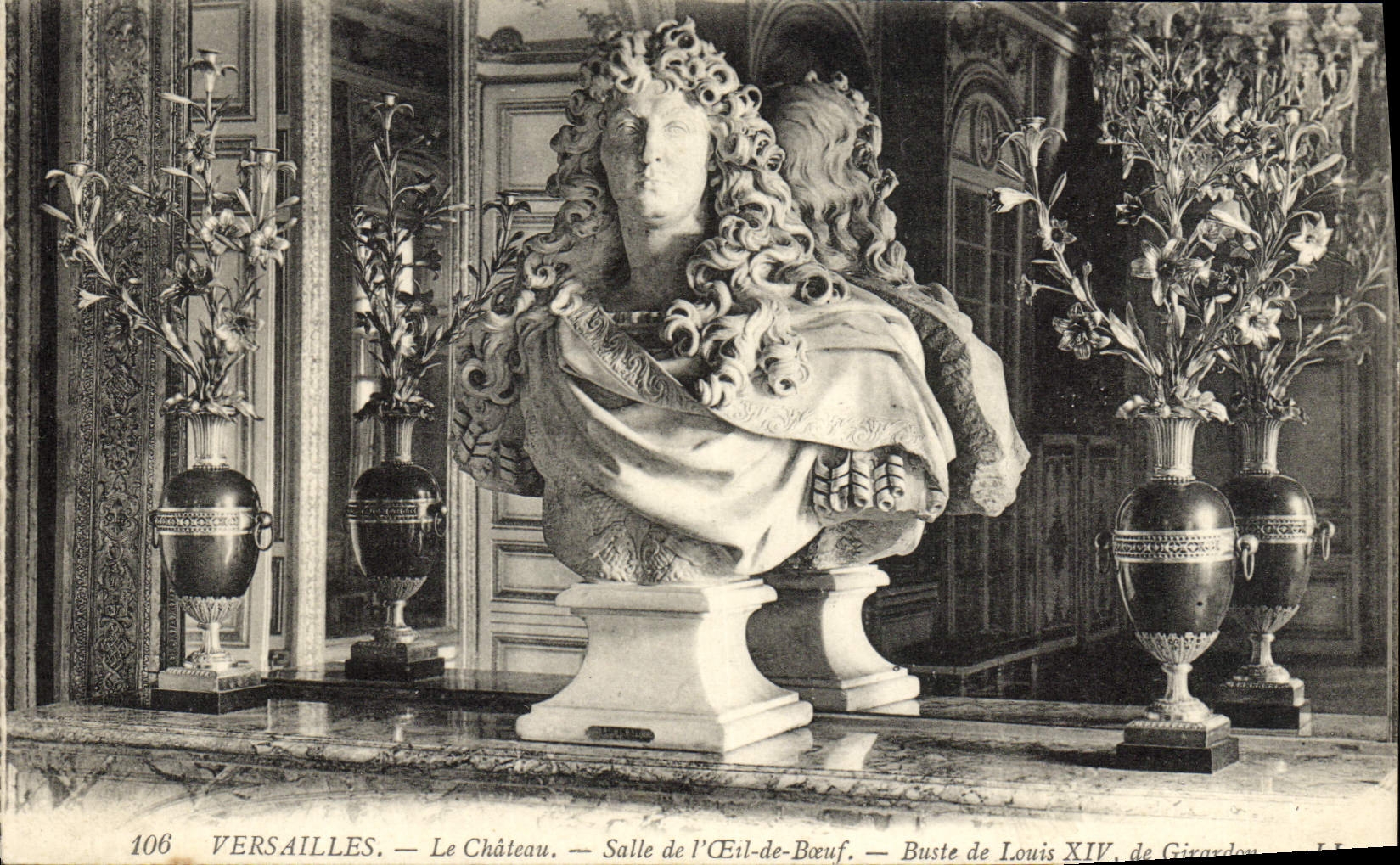 CPA Versailles Le Chateau Salle De l'Oeil De Beuf Buste De Louis XIV de Girardon 