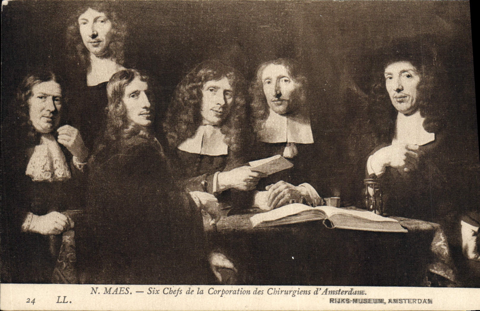 Six Chefs de la Corporation des Chirurgiens d'Amsterdam — N. Maes — Rijksmuseum, Amsterdam