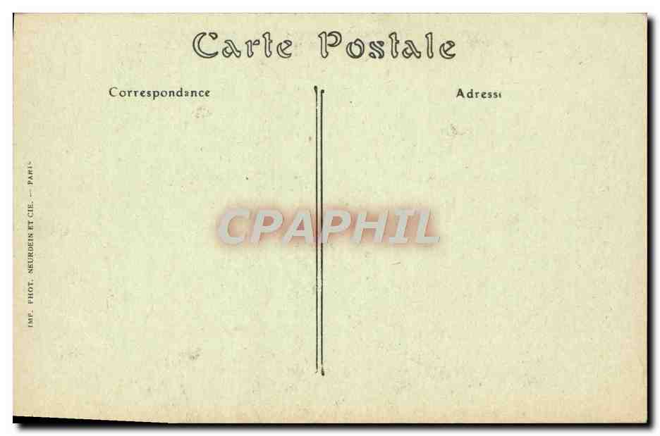 CPA P De Chavannes Peintures Murales Du Pantheon Paris la vie de Sainte Genevieve veille sur Paris  — Rückseite