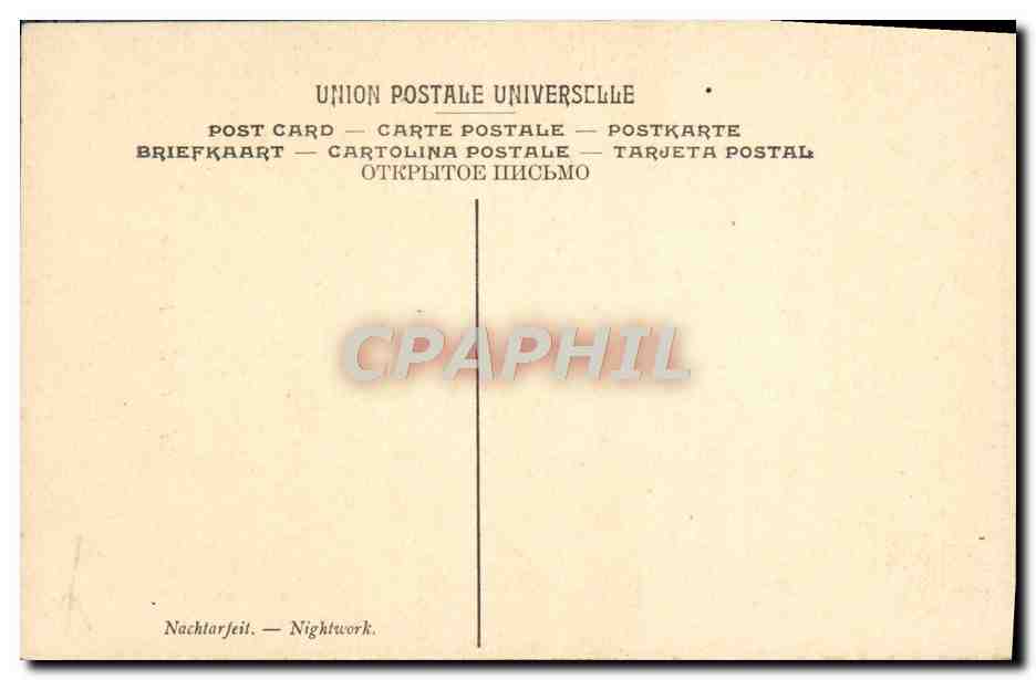 CPA Breaute La Veillee Musee Du Luxembourg Paris — Verso