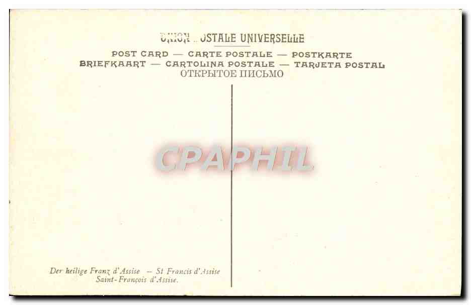 CPA Pacheco San Francisco De Assis Museo Provincial De Sevilla — Verso
