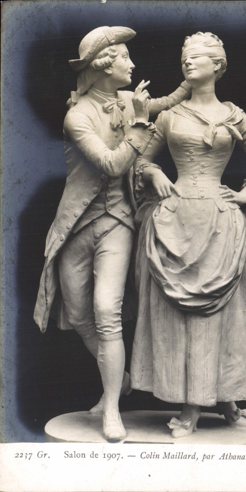 Statue de Colin Maillard — Salon de 1907 — par Athana