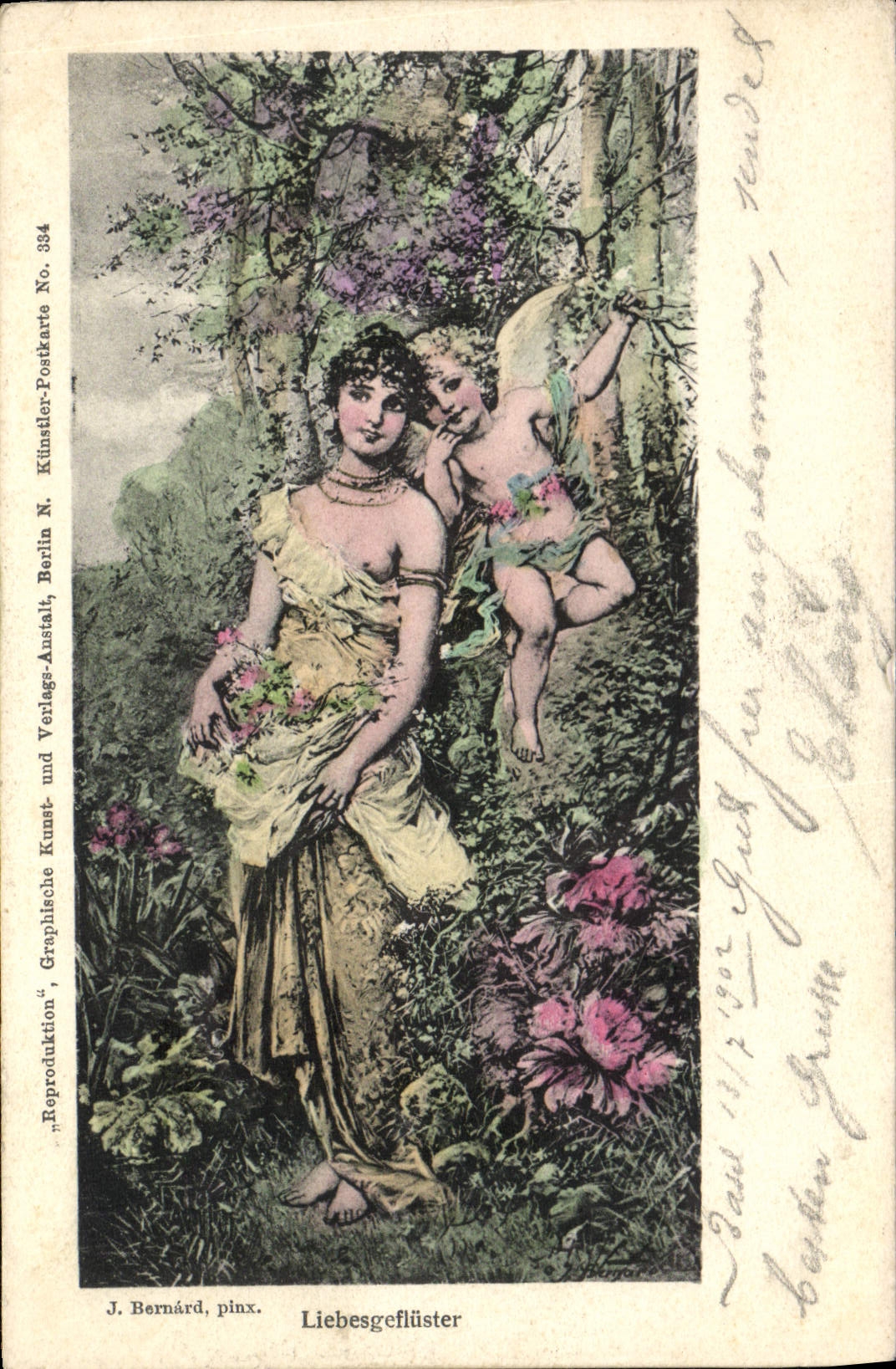 CPA Liebesgefluster Ange Femme