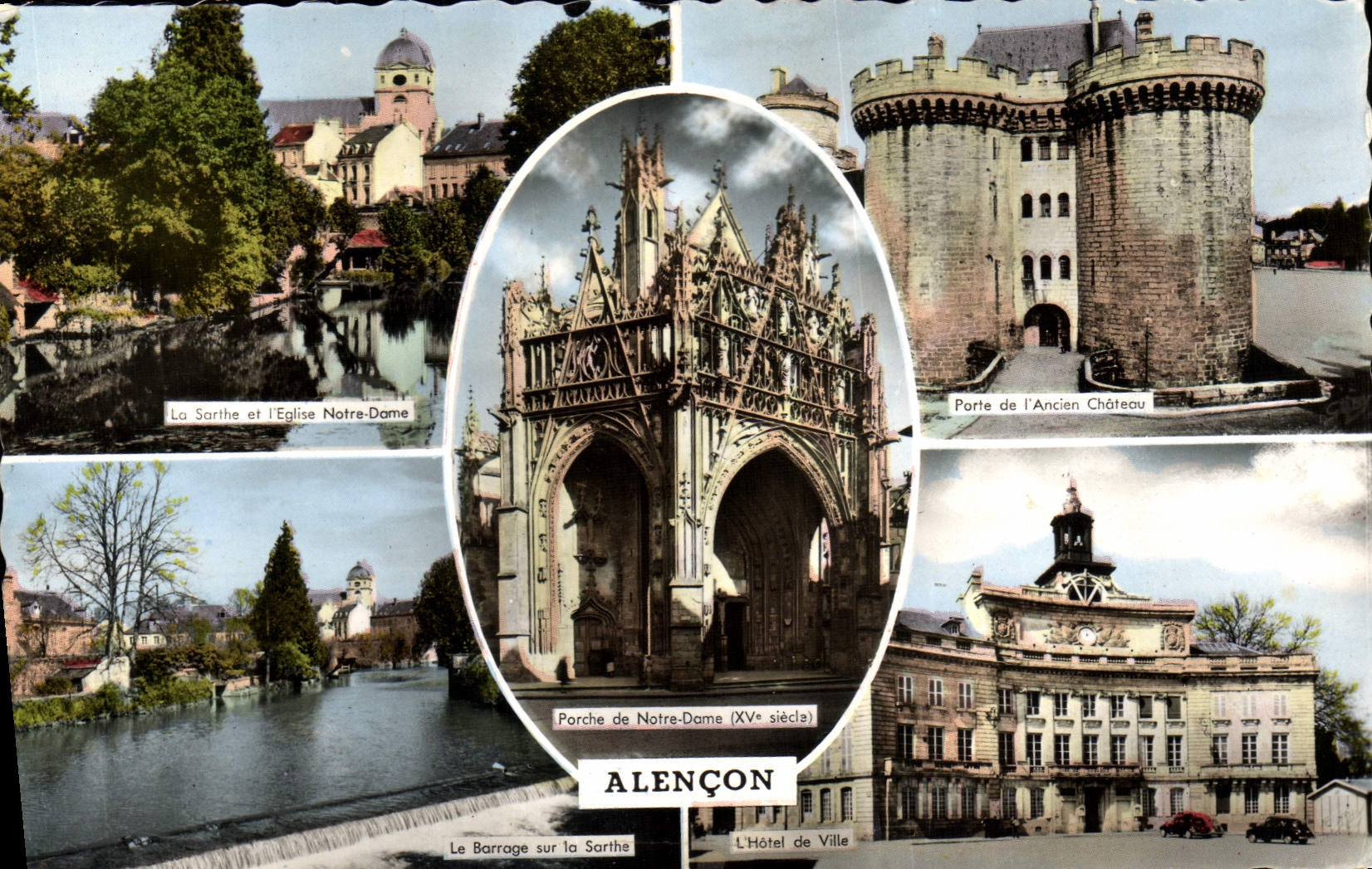 CPM Porche De Notre Dame Alencon La sarthe Porte de l'ancien chateau 