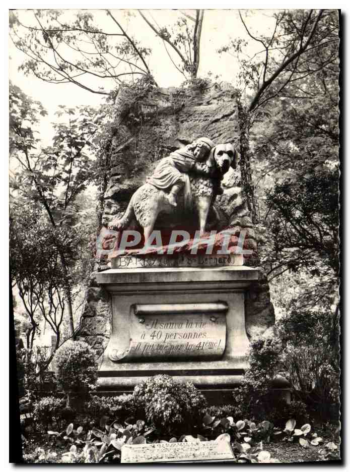 CPM Le Cimetiere Des Chiens Asnieres Le Monument De Barry
