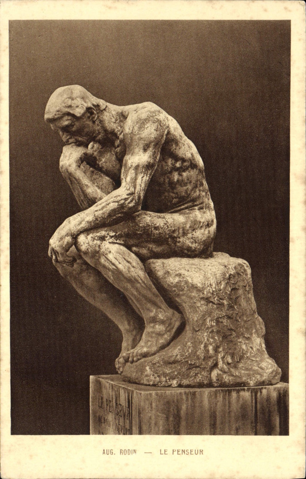 Le Penseur — Auguste Rodin — éditeur Braun & Cie, Paris