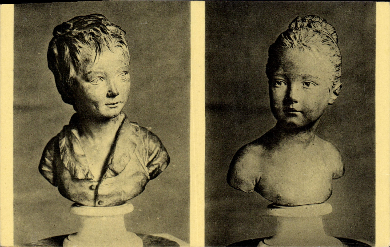 Bustes d'enfants — Houdon — Musée du Louvre — éditeur Nathan, n° 11