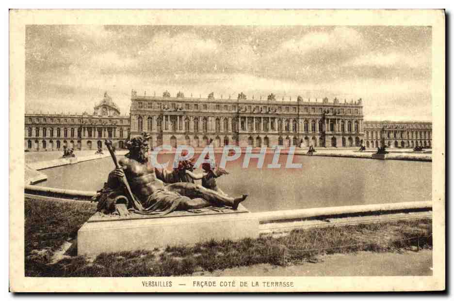 Versailles — Façade côté de la terrasse — Brann & Cie, Imp. Edit. Paris