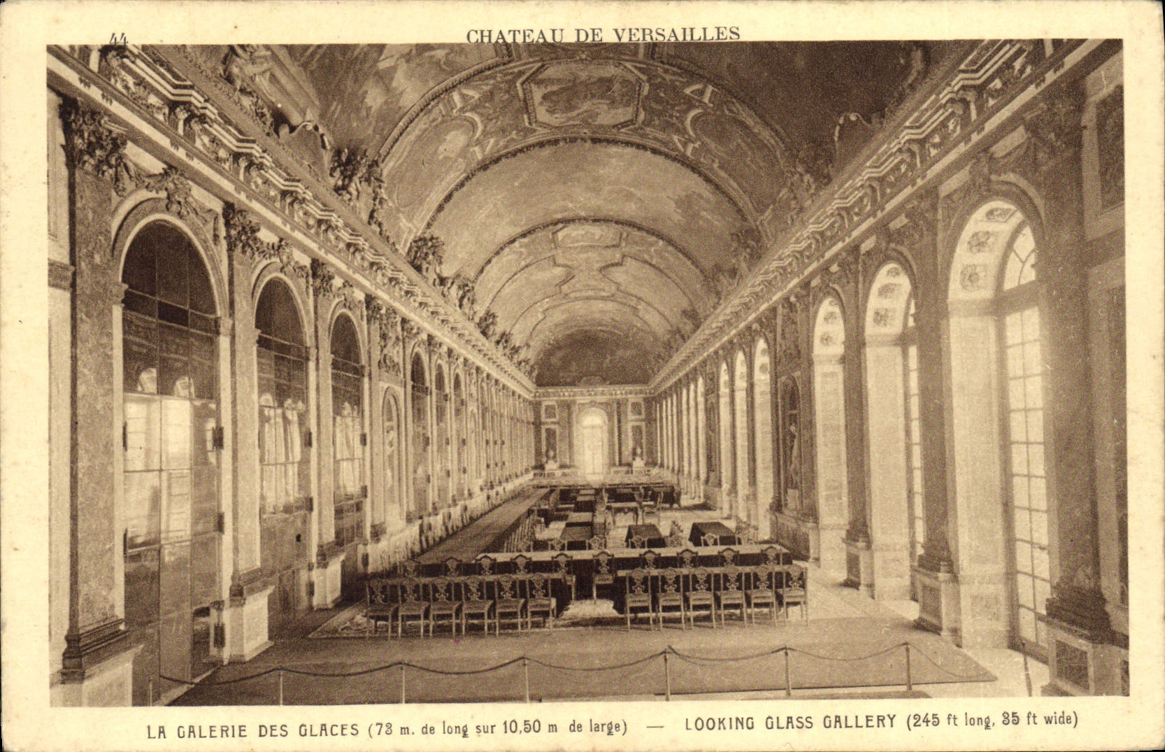 CPA Chateau De Versailles La Galerie Des glaces