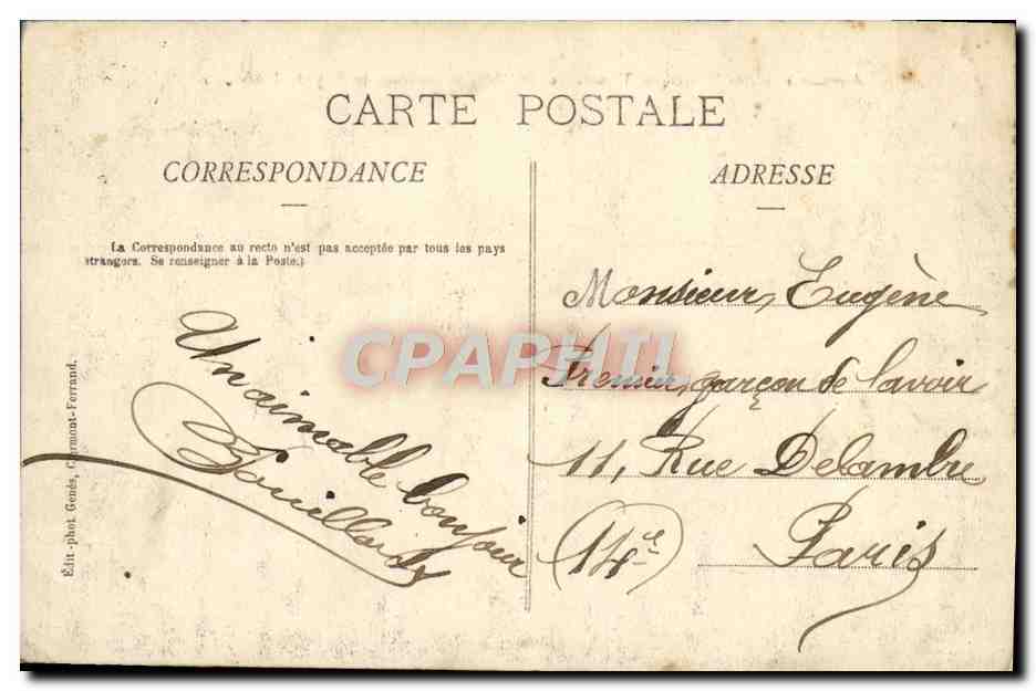 Auvergne - Les Ruines du Temple de Mercure au sommet du Puy-de-Dôme — Éditeur : Gérard-Ferrand — Reverso