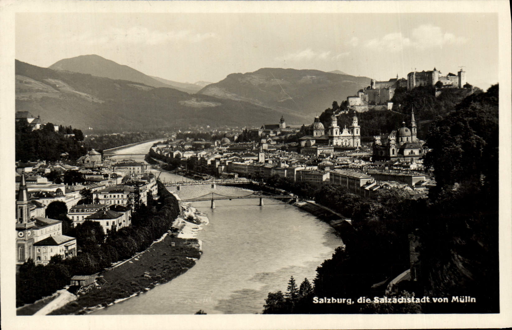 CPA Salzburg Dir Salzachstadt Von Mulln