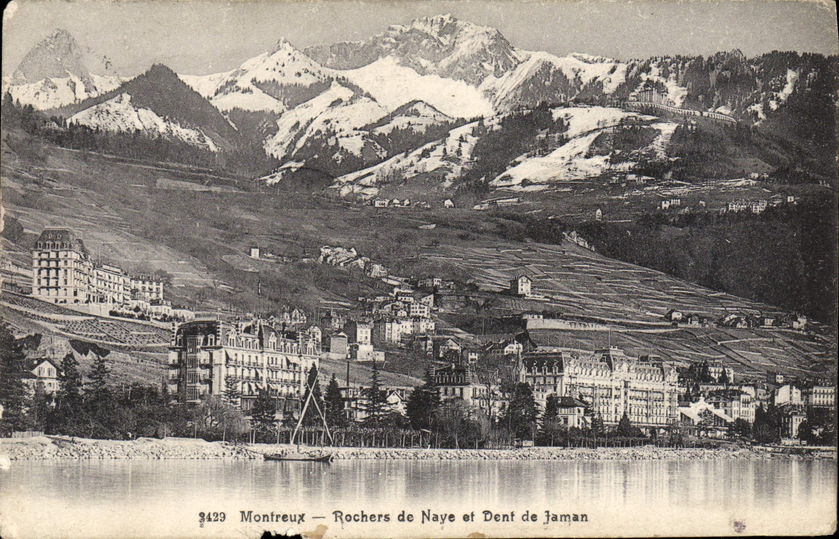 CPA Montreux Rochers De Naye Et Dent De Jaman