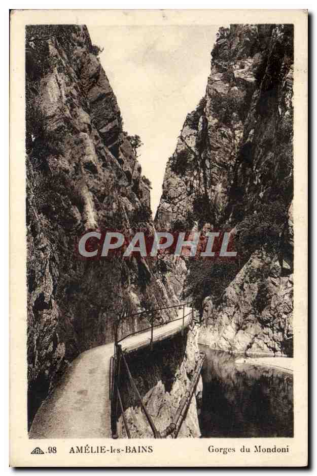 CPA Amelie Les Bains Gorges Du Mondoni