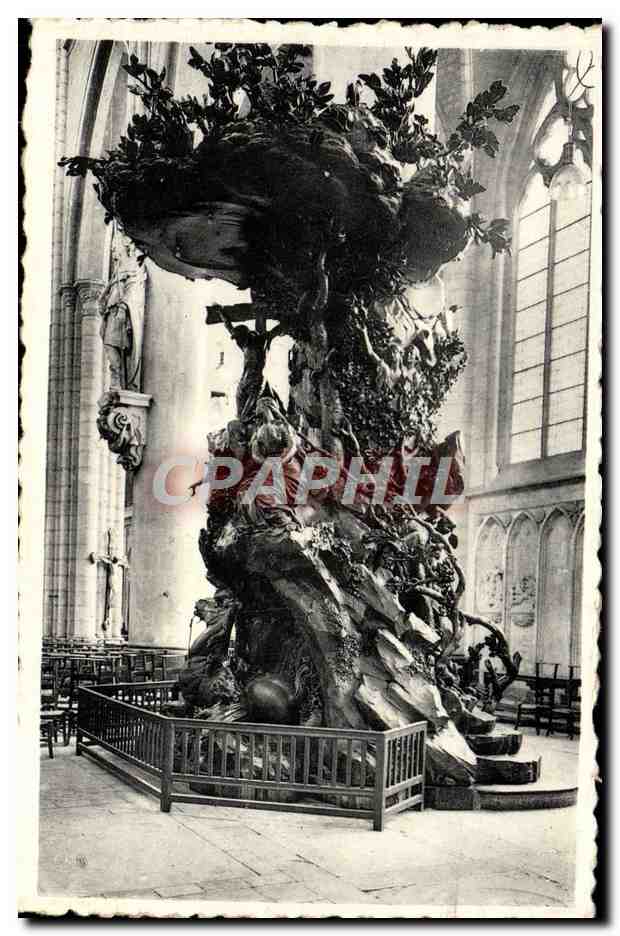CPM Malines Cathedrale St Rombaut chaire De Verite
