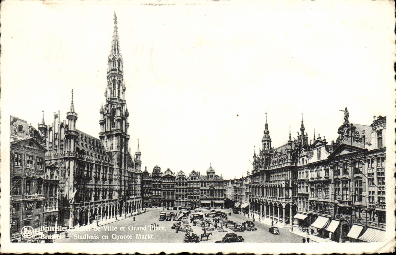 CPA Bruxelles Hotel De Ville Et Grand Place 