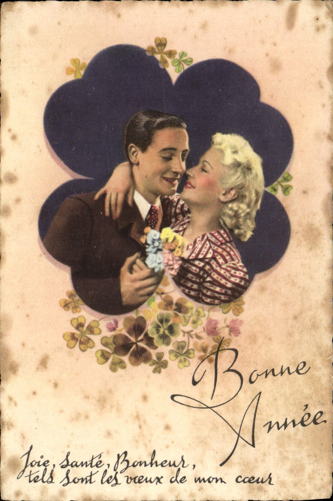 CPA Fantaisie Femme Bonne Annee