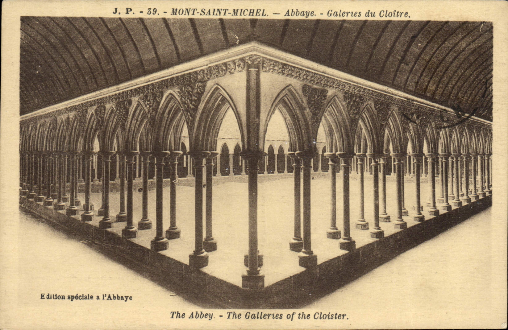 Mont-Saint-Michel — Abbaye — Galeries du Cloître — J.P. - 59