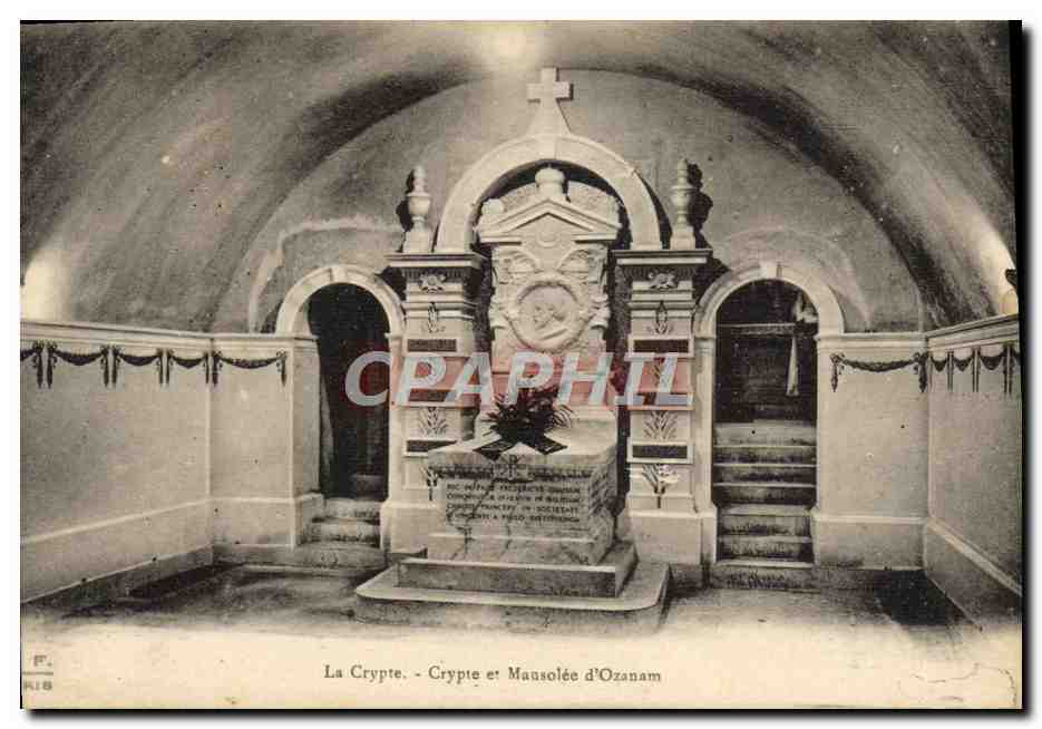 CPA La Crypte Crypte Et Mausolee D'Ozanam