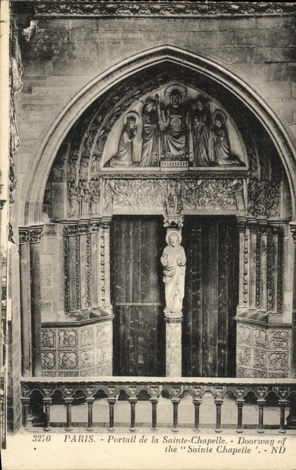 CPA Paris Portail De La Sainte Chapelle 