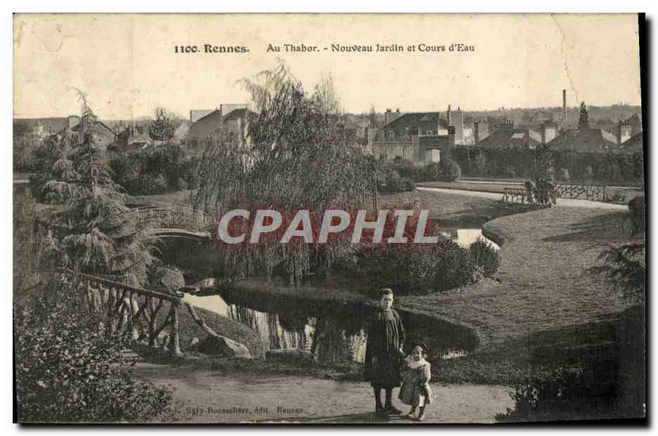CPA Rennes Au Thabor Nouveau Jardin Et Cours Enfants