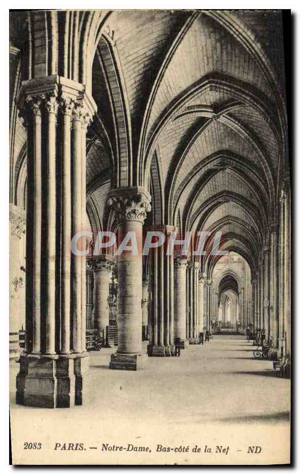 CPA Paris Notre Dame Bas Cote De La nef