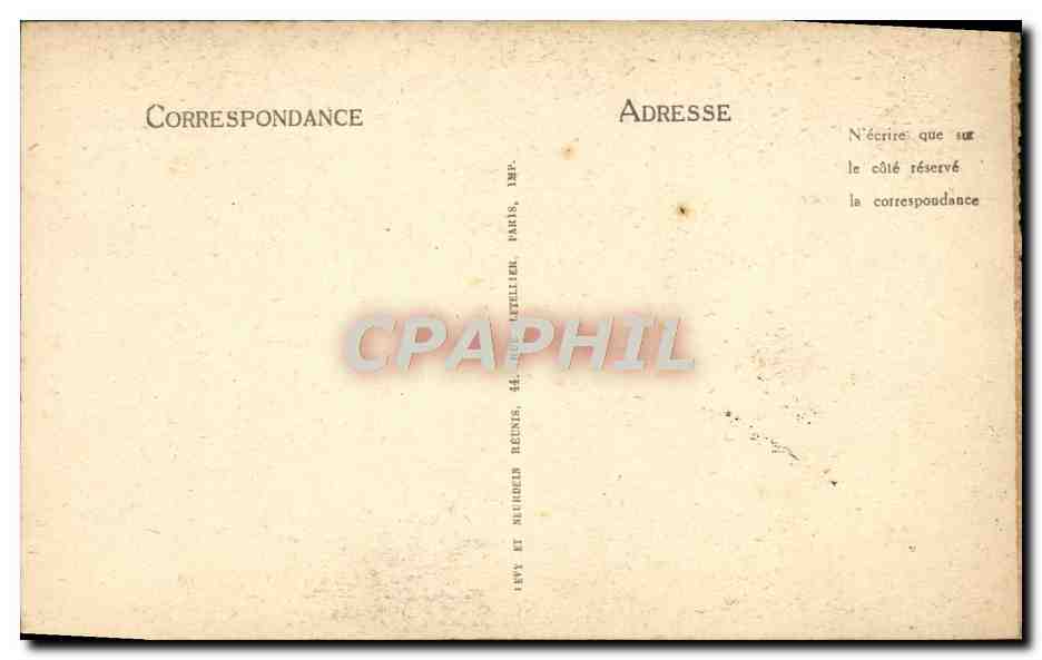 CPA Paris Notre Dame Bas Cote De La nef — Rückseite