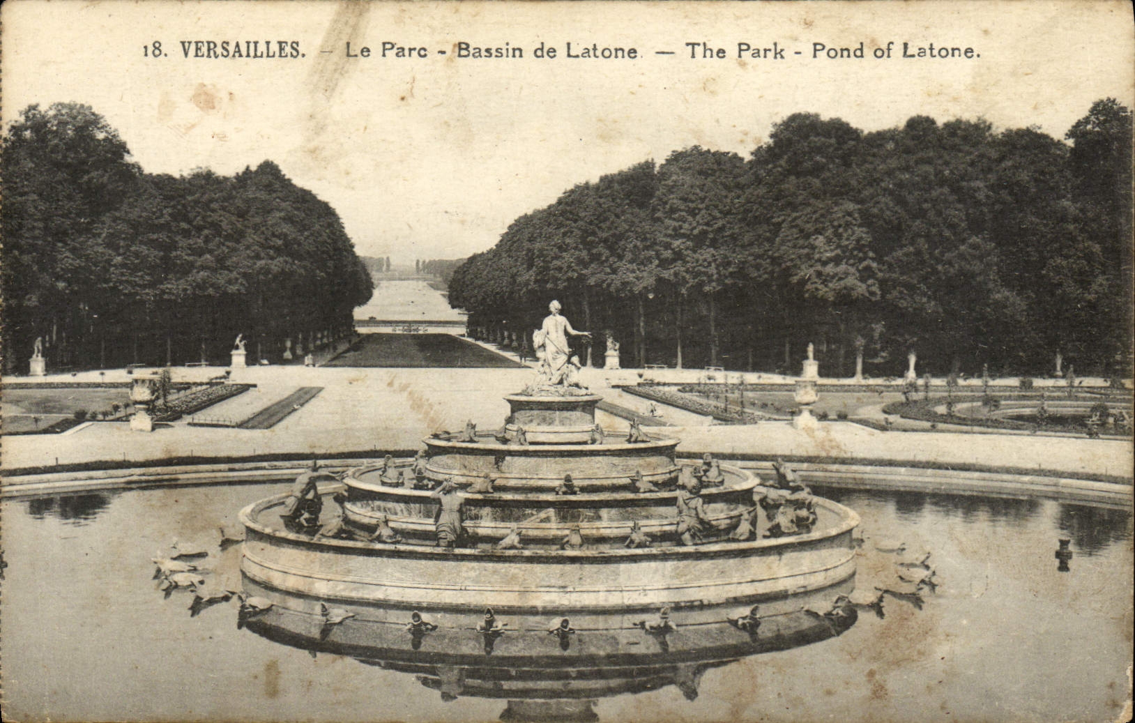 CPA Versailles Le Parc Bassin De Latone 