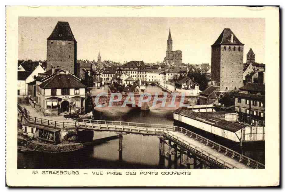CPA Strasbourg Vue Prise Des Ponts Couverts