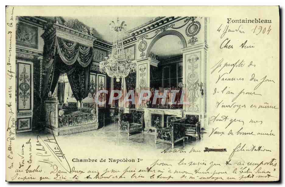 Zimmer Napoleons I. — Fontainebleau — B. F. Paris, Serie 14