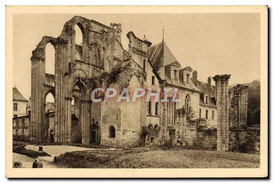 CPA Abbaye De Saint Wandrille Ruines De I'Eglise Abbatiale