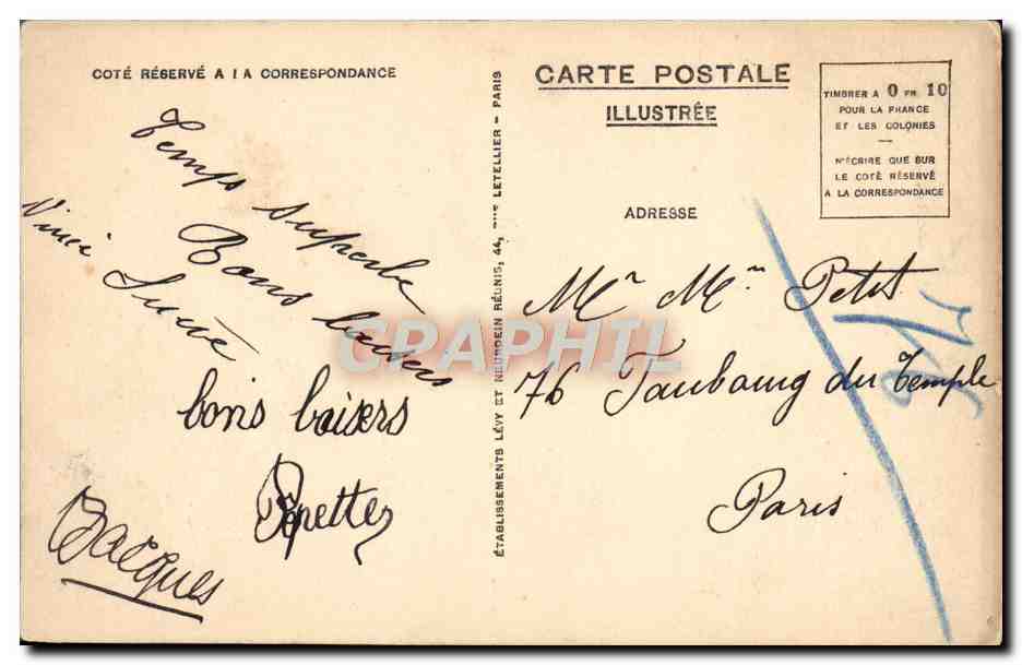 Mont-Saint-Michel — Das Châtelet — L.L. n°43 — Rückseite