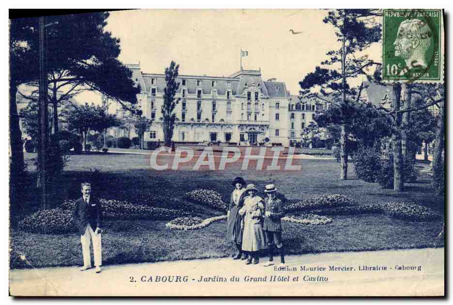 CPA Cabourg Jardins Du Grand Hotel Et Casino