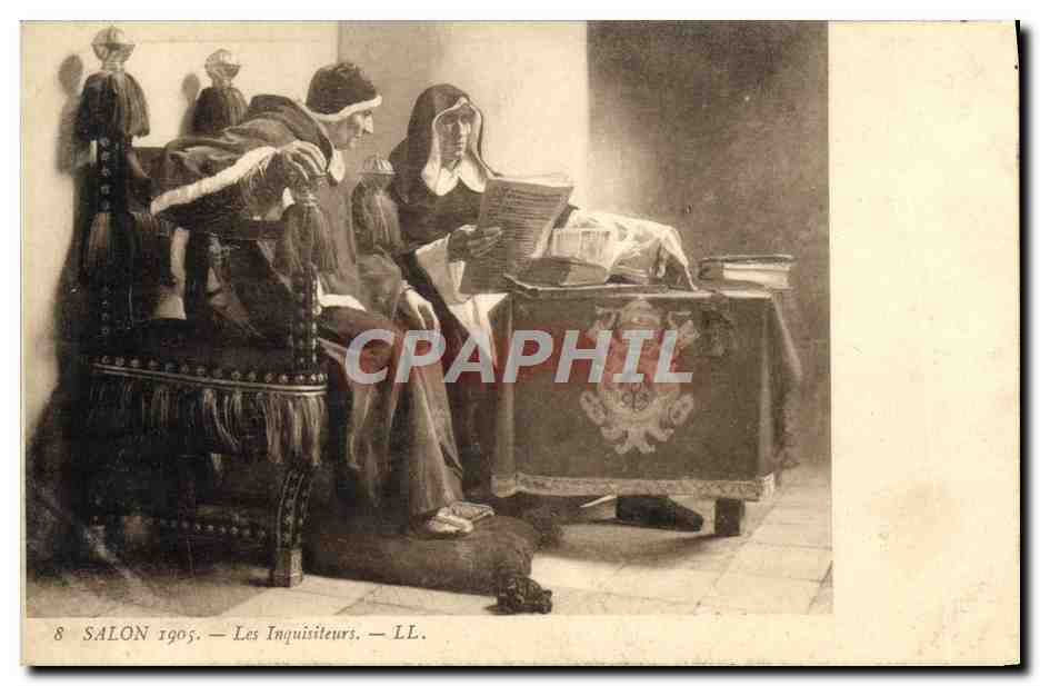CPA Salon 1905 Les Inquisiteurs Inquisition