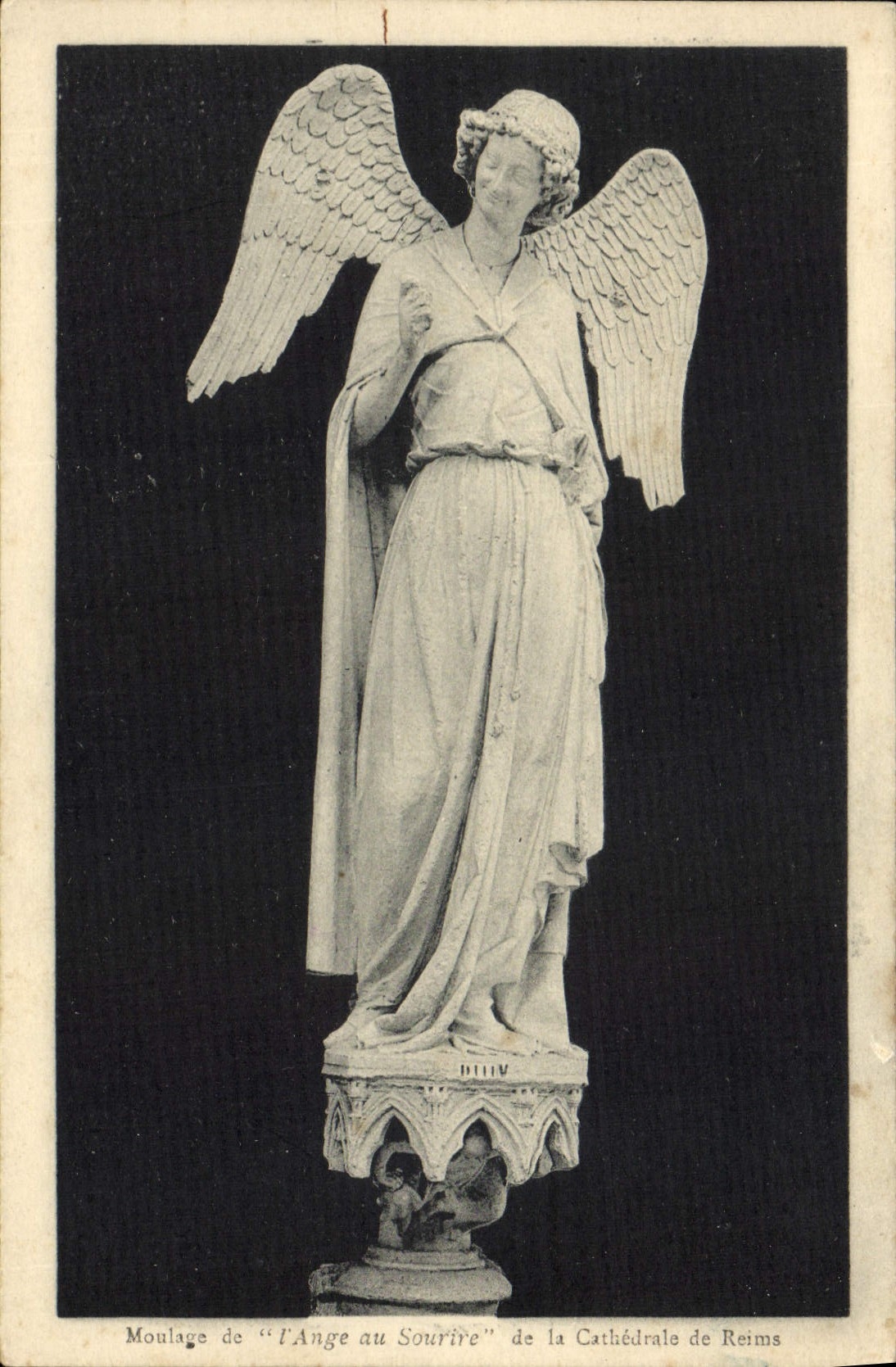 CPA Moulage De I'Ange Au Sourire De La Cathedrale De Reims