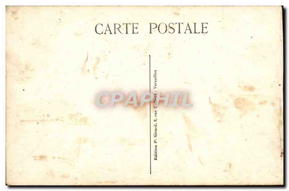 CPA Versailles Chambre A Coucher De Louis XIV — Verso