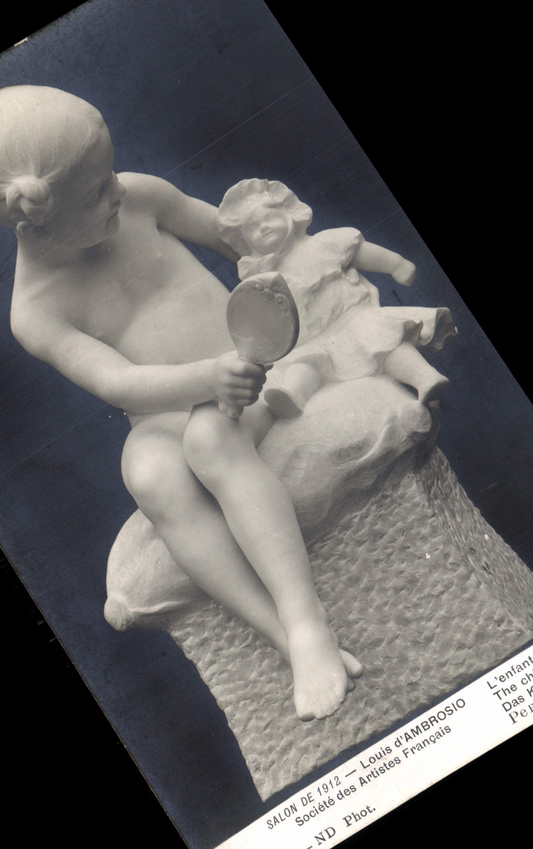 L'enfant — sculpture de Louis d'AMBROSIO — Salon de 1912 — Société des Artistes Français