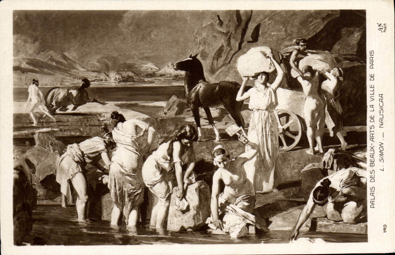 CPA Palais Des Beaux Arts De La Ville De Paris Simon Nausicaa Cheval