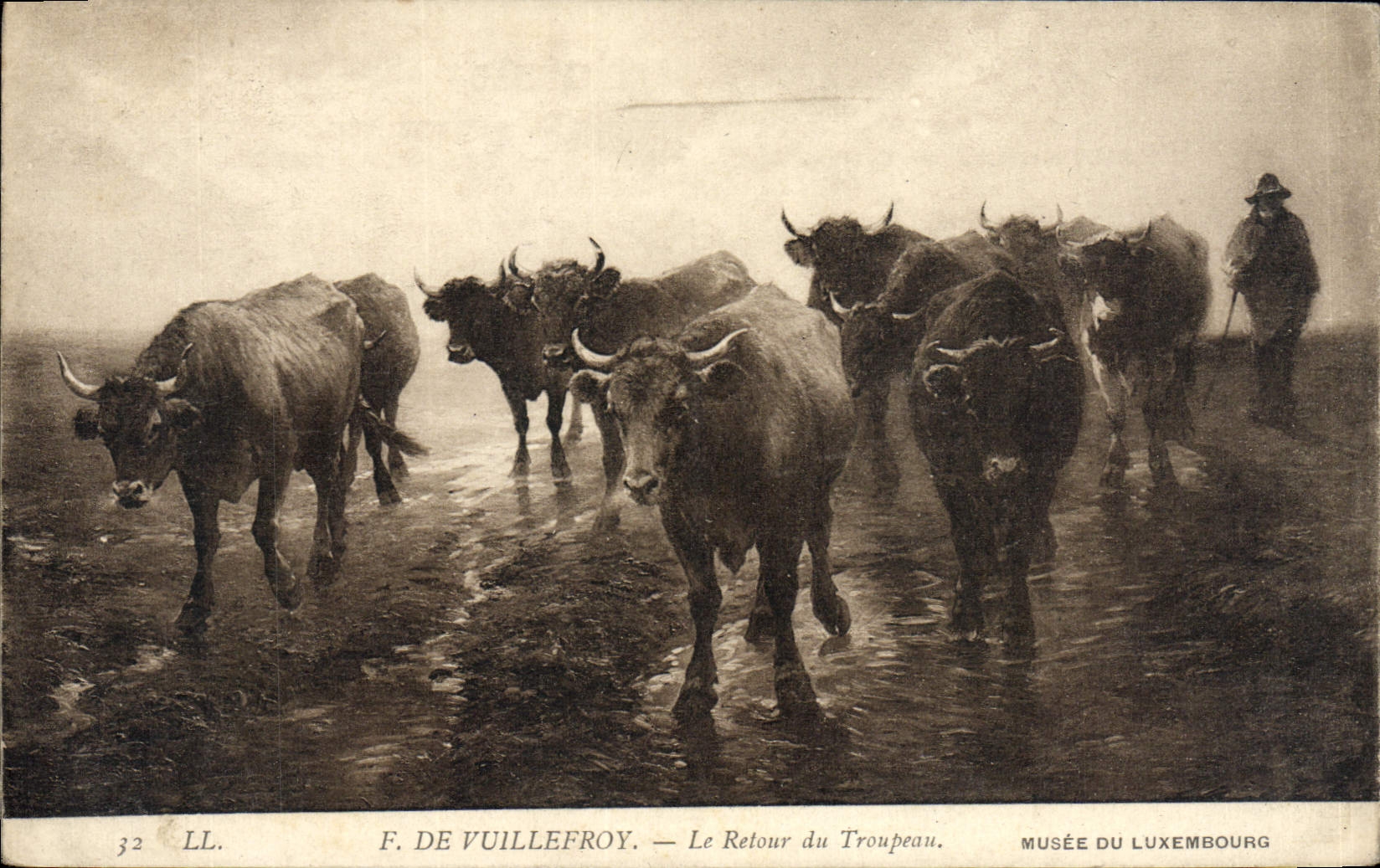 CPA De Vuillefroy Le Retour Du Troupeau Musee Du Luxembourg Vaches