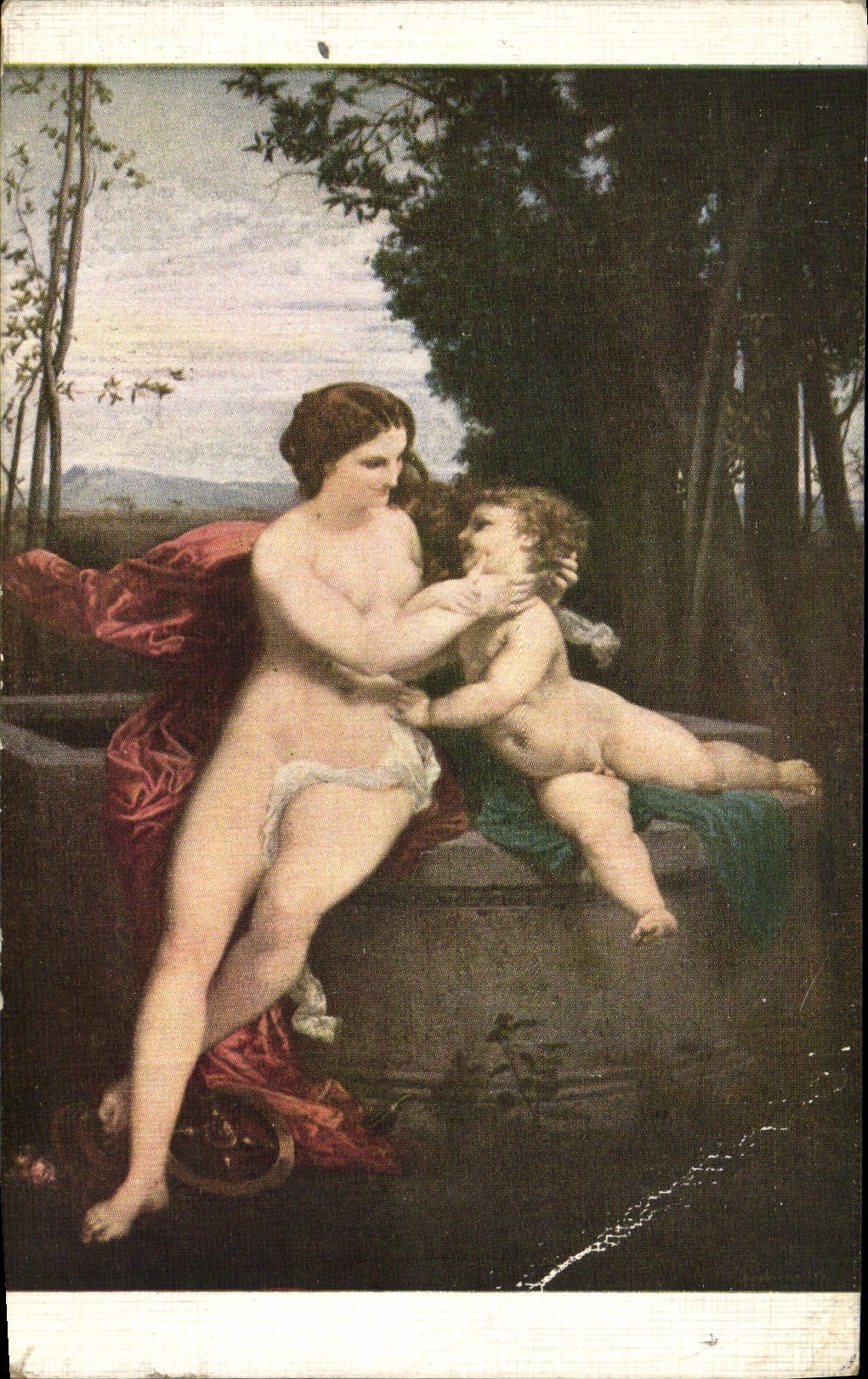CPA Musee du Louvre Paris Baudry La fortune et le jeune enfant
