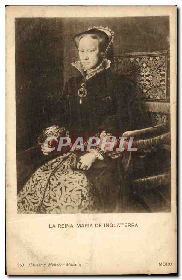 La Reina María de Inglaterra — portrait — Iluñer y Menet, Madrid, n° 959