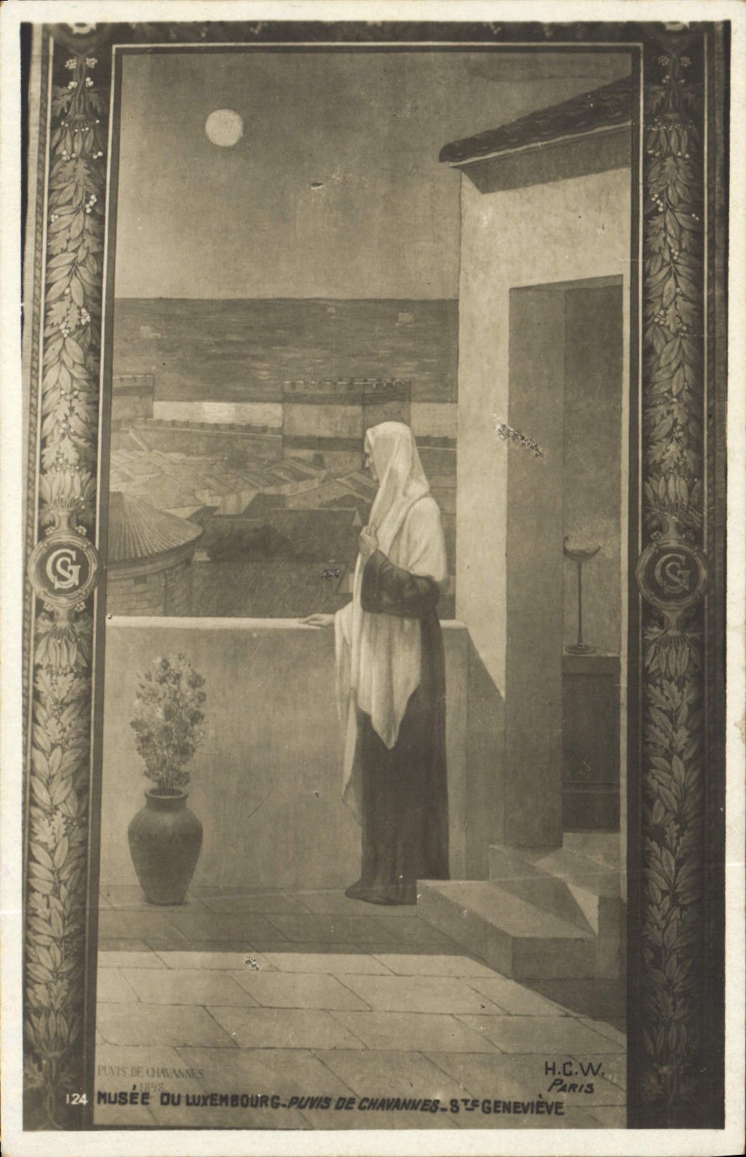 CPA Musee Du Luxembourg Paris Puvis de Chavannes Ste Genevieve