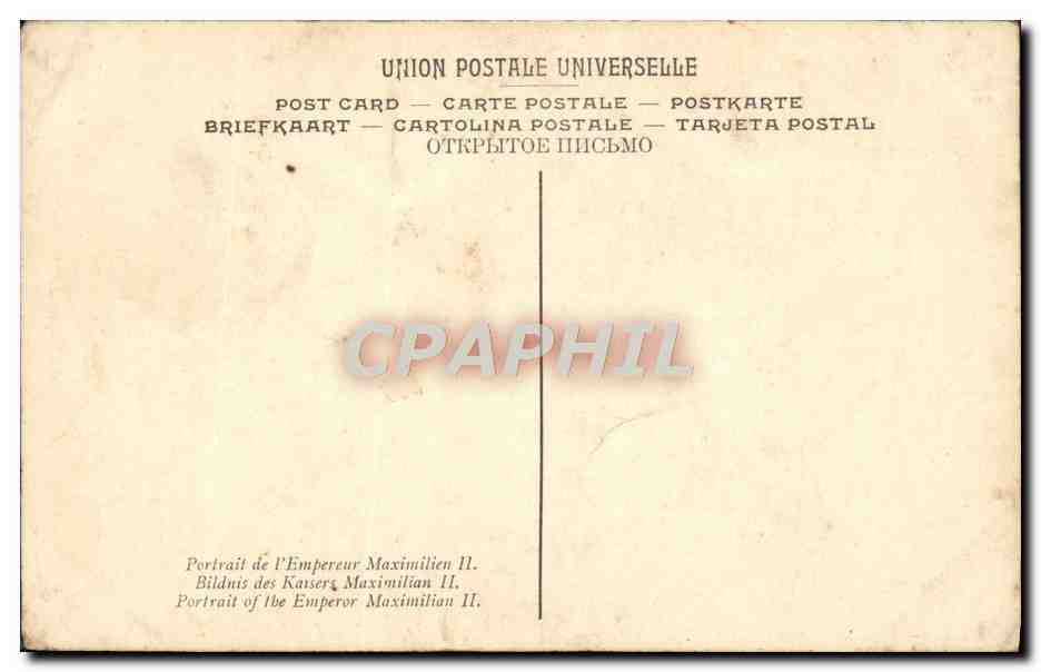 CPA Moro Retsate del Emperador Maximiliano II Prado madrid — Verso