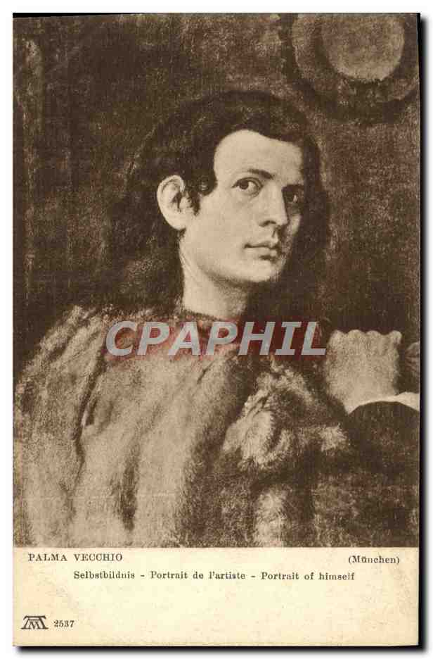 CPA Palma Vecchio Portrait de l'artiste Munchen